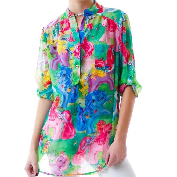 💗🌈SALE☘️ My Little Pony Sheer Bright Blouse - Picture 4 of 7